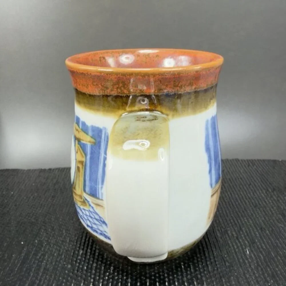Otagiri Stoneware Pottery Coffee Mug Cup Country Kitchen Ceramic Made In Japan‎